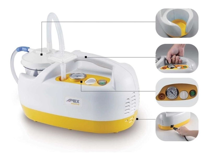 BOMBA DE ASPIRACIÓN DE SECRECIONES MEDICALTEC APEX VACPRO - 5