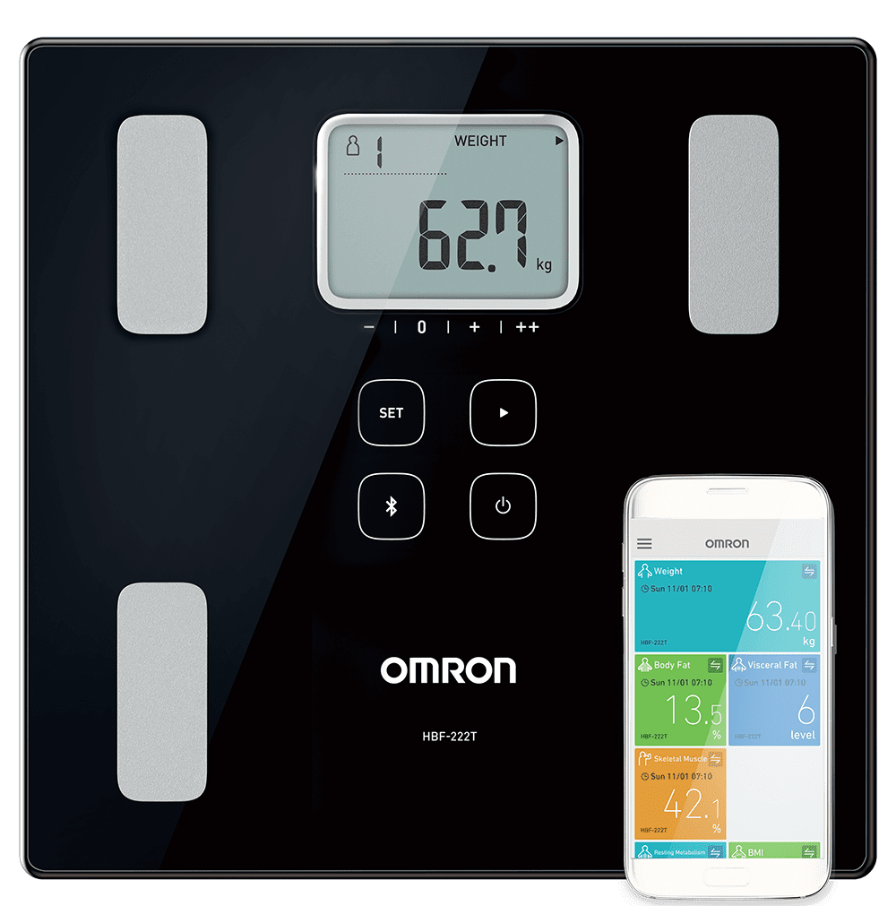 BALANZA DE COMPOSICIÓN CORPORAL BLUETOOTH OMRON HBF – 222T - 4