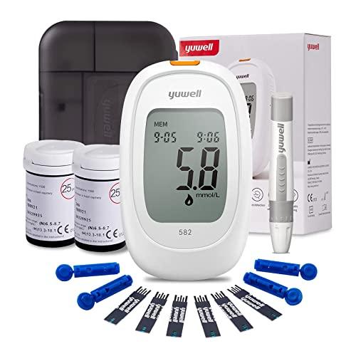 GLUCÓMETRO MEDICALTEC YUWELL 582 + 50 CINTAS + 50 LANCETAS - 1