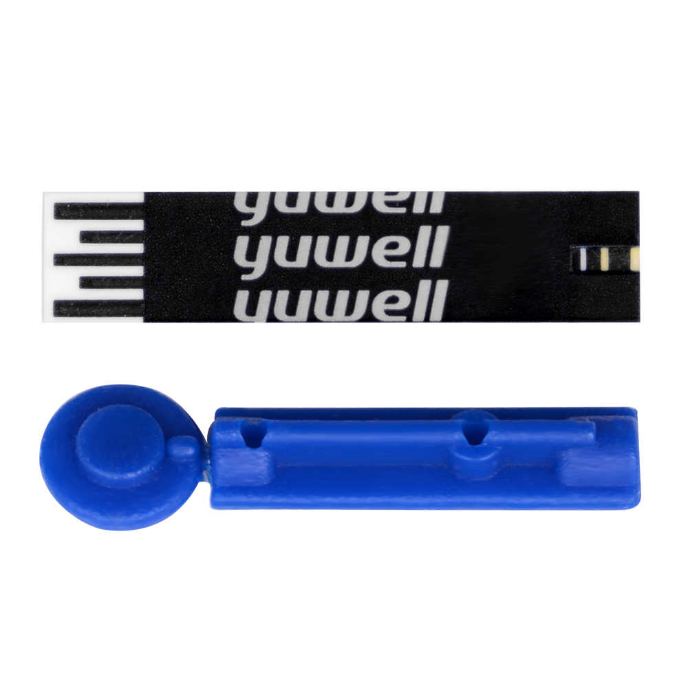 50 TIRAS DE MEDICIÓN GLUCÓMETRO YUWELL 582 + 50 LANCETAS - 2