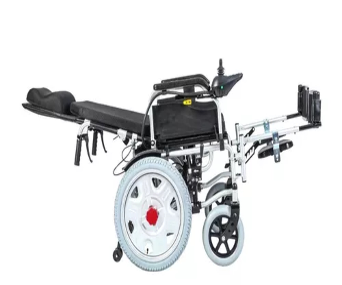 SILLA DE RUEDAS ELECTRICA RECLINABLE 121 (POSA-PIES Y RESPALDO MANUAL) - 2
