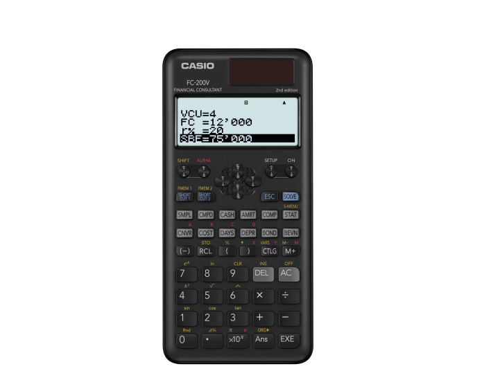 CALCULADORA CASIO FC-200V E2 FINANCIERA FC 200V - 1