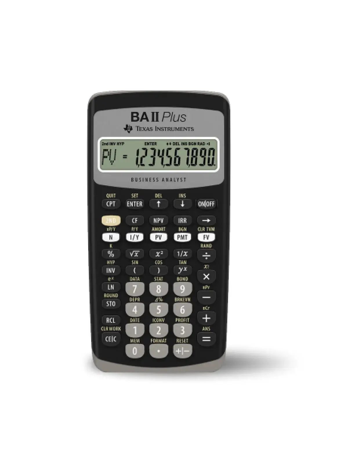 CALCULADORA TEXAS INSTRUMENTS BAII PLUS FINANCIERA TI - 1