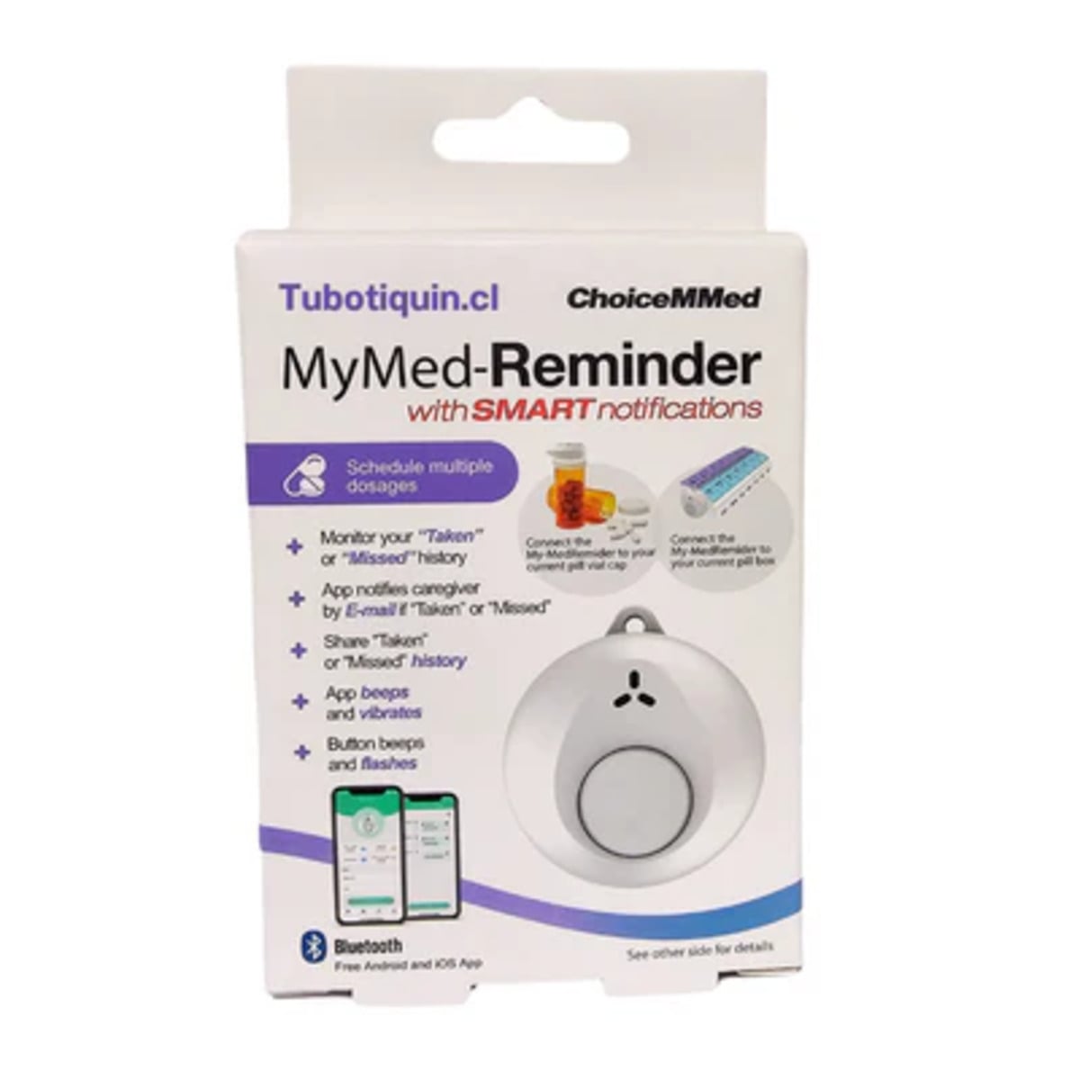 ALARMA RECORDATORIO PARA PASTILLERO MYMED  REMINDER PR118 - 3