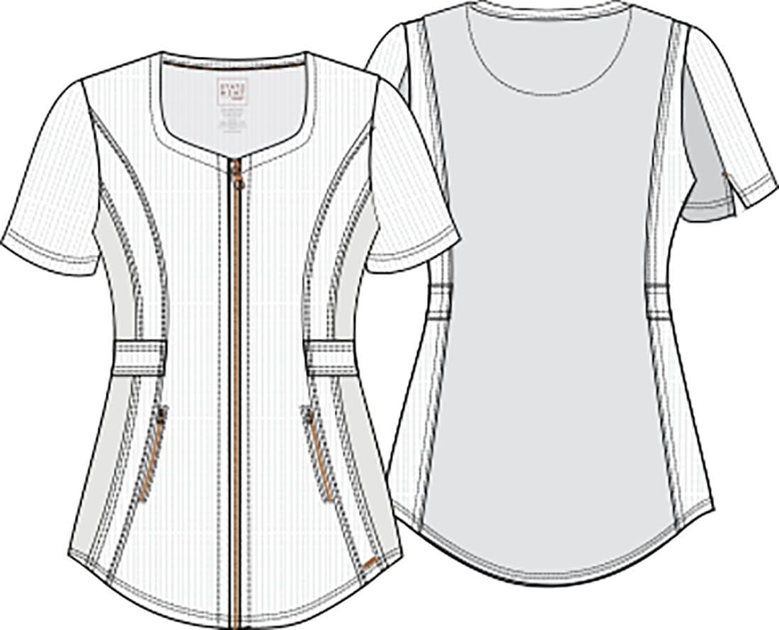 TOP CLINICO DE MUJER CHEROKEE UNIDAD STATEMENT CK915 - UNIFORME CLINICO - 5