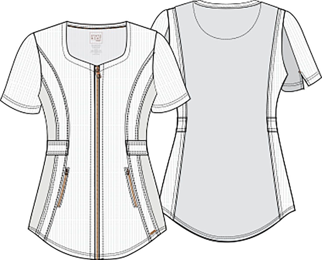 TOP CLINICO DE MUJER CHEROKEE UNIDAD STATEMENT CK915 - UNIFORME CLINICO - 5