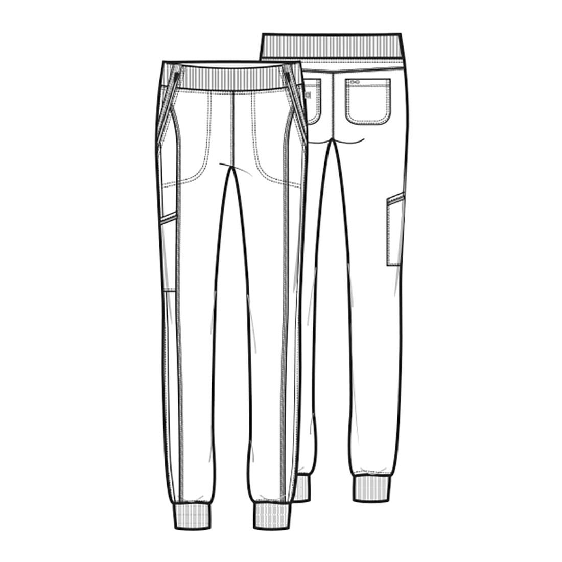 PANTALON CLINICO DE MUJER CHEROKEE UNIDAD JOGGER CK110A - UNIFORMES CLINICOS - 4