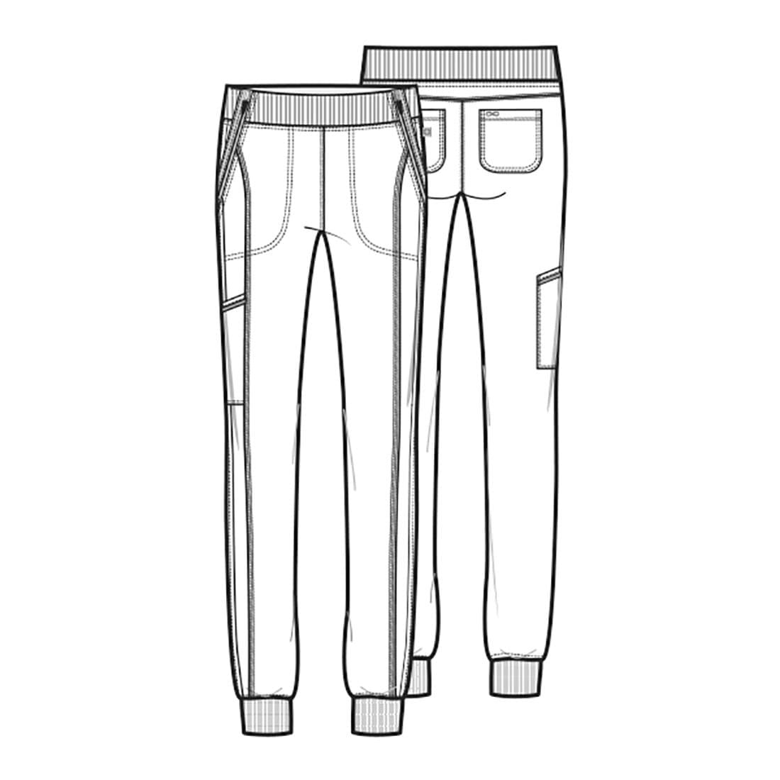 PANTALON CLINICO DE MUJER CHEROKEE UNIDAD JOGGER CK110A - UNIFORMES CLINICOS - 4