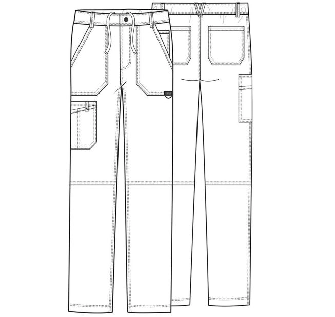 PANTALON CLINICO DE HOMBRE CHEROKEE REVOLUTION WW140 - UNIFORMES CLINICOS - 3
