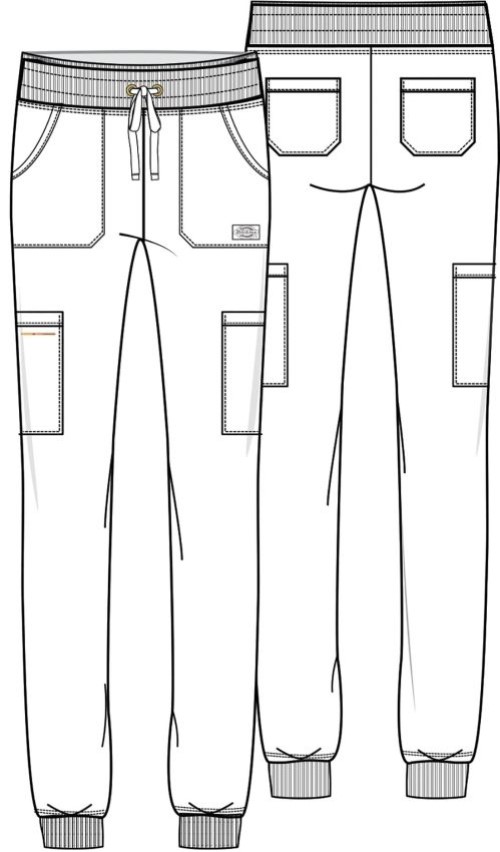 PANTALON CLINICO DE MUJER DICKIES UNIDAD JOGGER DK065 - UNIFORMES CLINICOS - 4