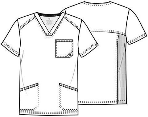 TOP CLINICO DE HOMBRE CHEROKEE UNIDAD INFINITY CK900A - UNIFORMES CLINICO - 4