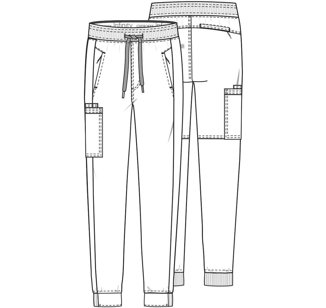 PANTALON CLINICO DE HOMBRE CHEROKEE UNIDAD JOGGER INFINITY CK004A - UNIFORMES CLINICOS - 4