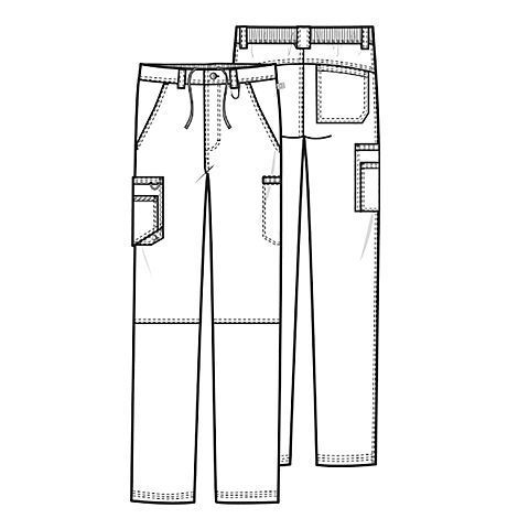 PANTALON CLINICO DE HOMBRE CHEROKEE UNIDAD INFINITY CK200A - UNIFORMES CLINICOS - 4