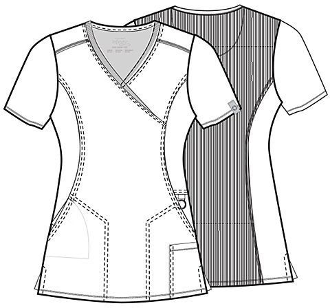 TOP CLÍNICO DE MUJER CHEROKEE UNIDAD INFINITY 2625A - UNIFORMES CLINICOS - 4