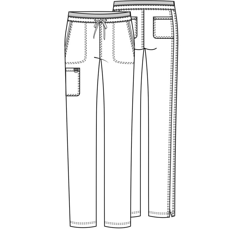 PANTALON CLINICO MUJER CHEROKEE REVOLUTION WW105 - UNIFORMES CLINICOS - 4
