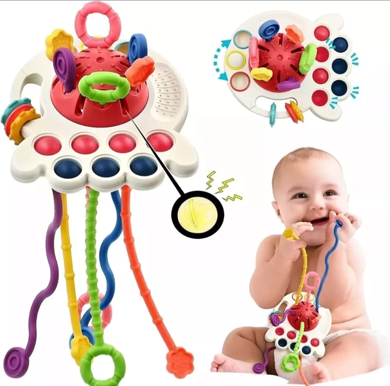 JUGUETE SENSORIAL BEBÉS MONTESSORI 4 EN 1 MULTIUSO MULTICOLOR - 1