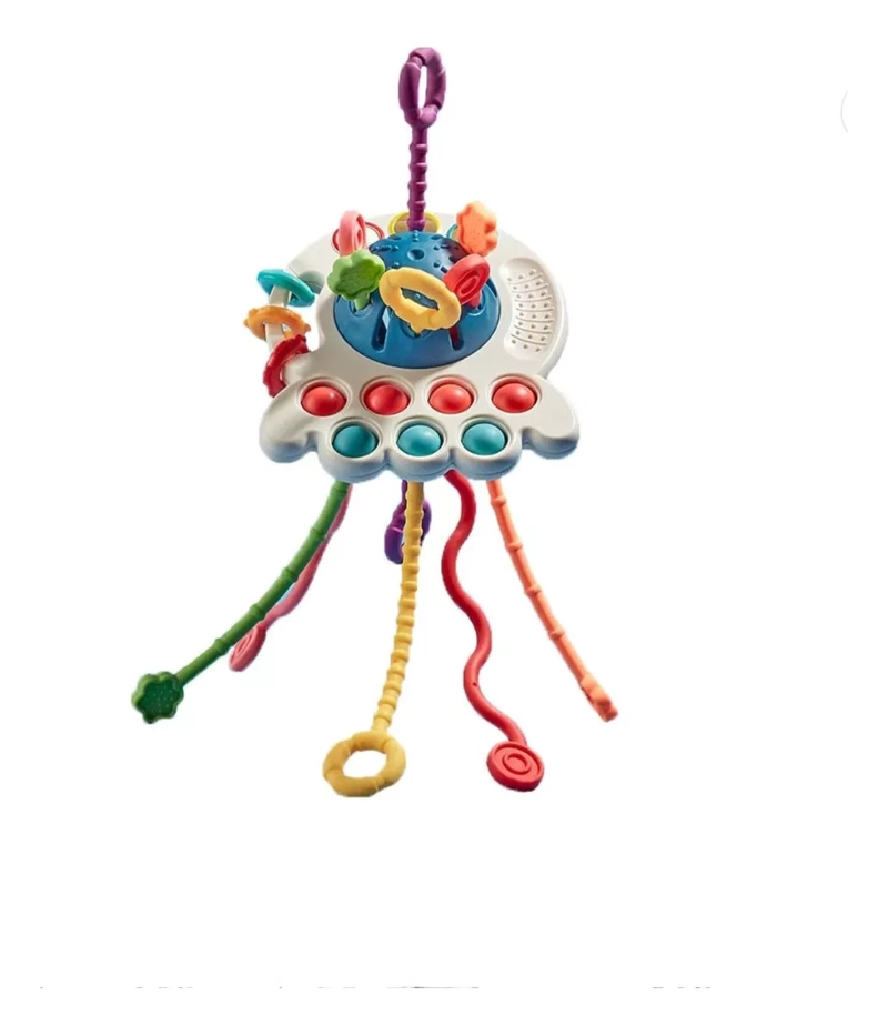 JUGUETE SENSORIAL BEBÉS MONTESSORI 4 EN 1 MULTIUSO MULTICOLOR - 2