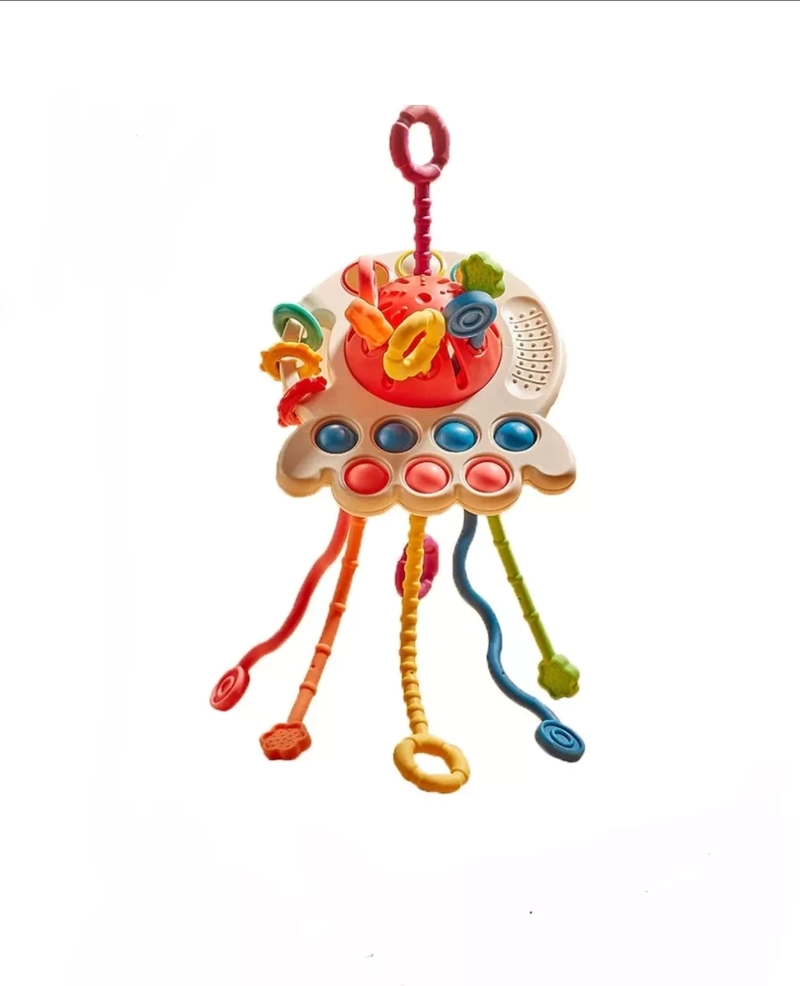 JUGUETE SENSORIAL BEBÉS MONTESSORI 4 EN 1 MULTIUSO MULTICOLOR - 3