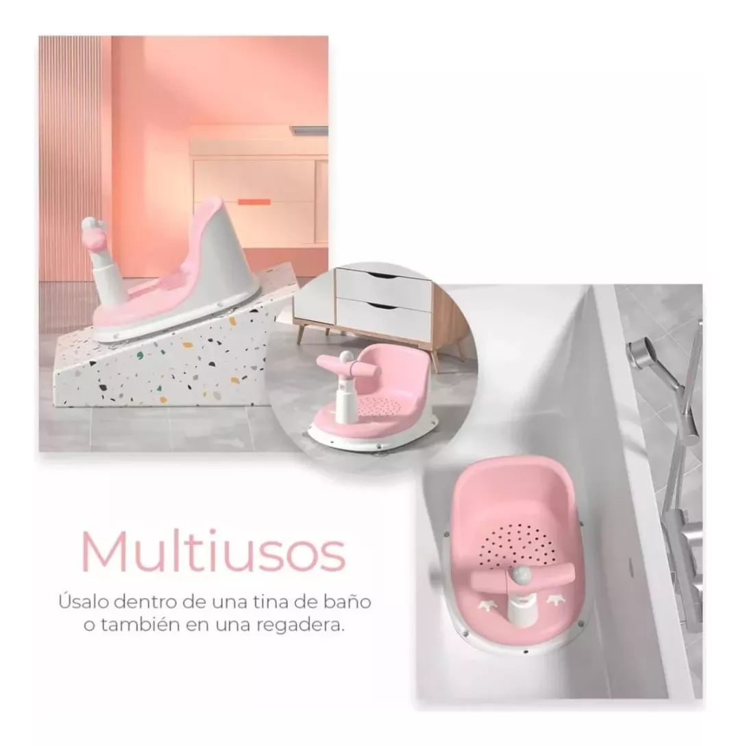 SILLA DE DUCHA PARA BEBES Y NIÑOS ANTIDESLIZANTE BAÑO. - 2
