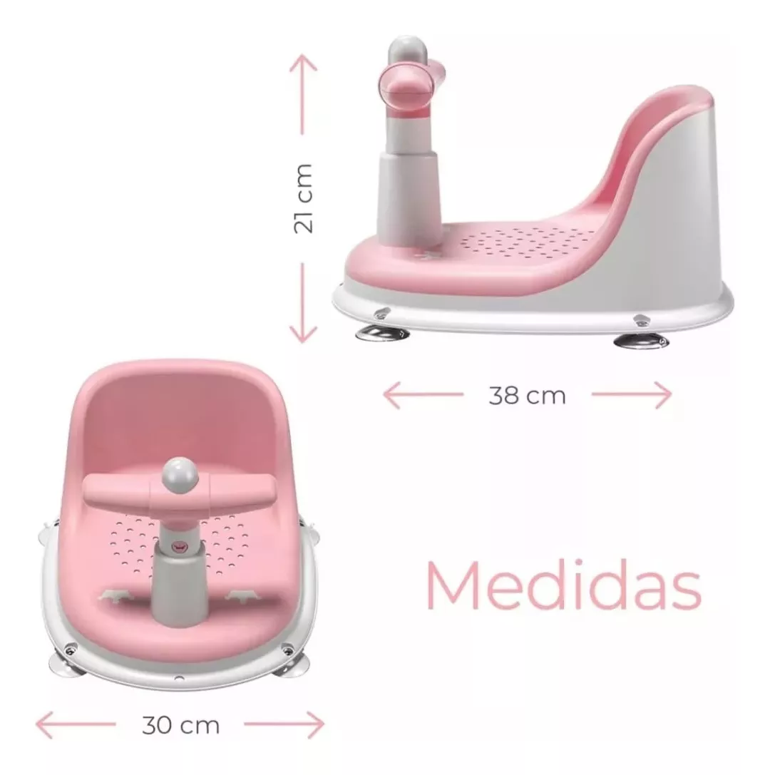 SILLA DE DUCHA PARA BEBES Y NIÑOS ANTIDESLIZANTE BAÑO. - 3