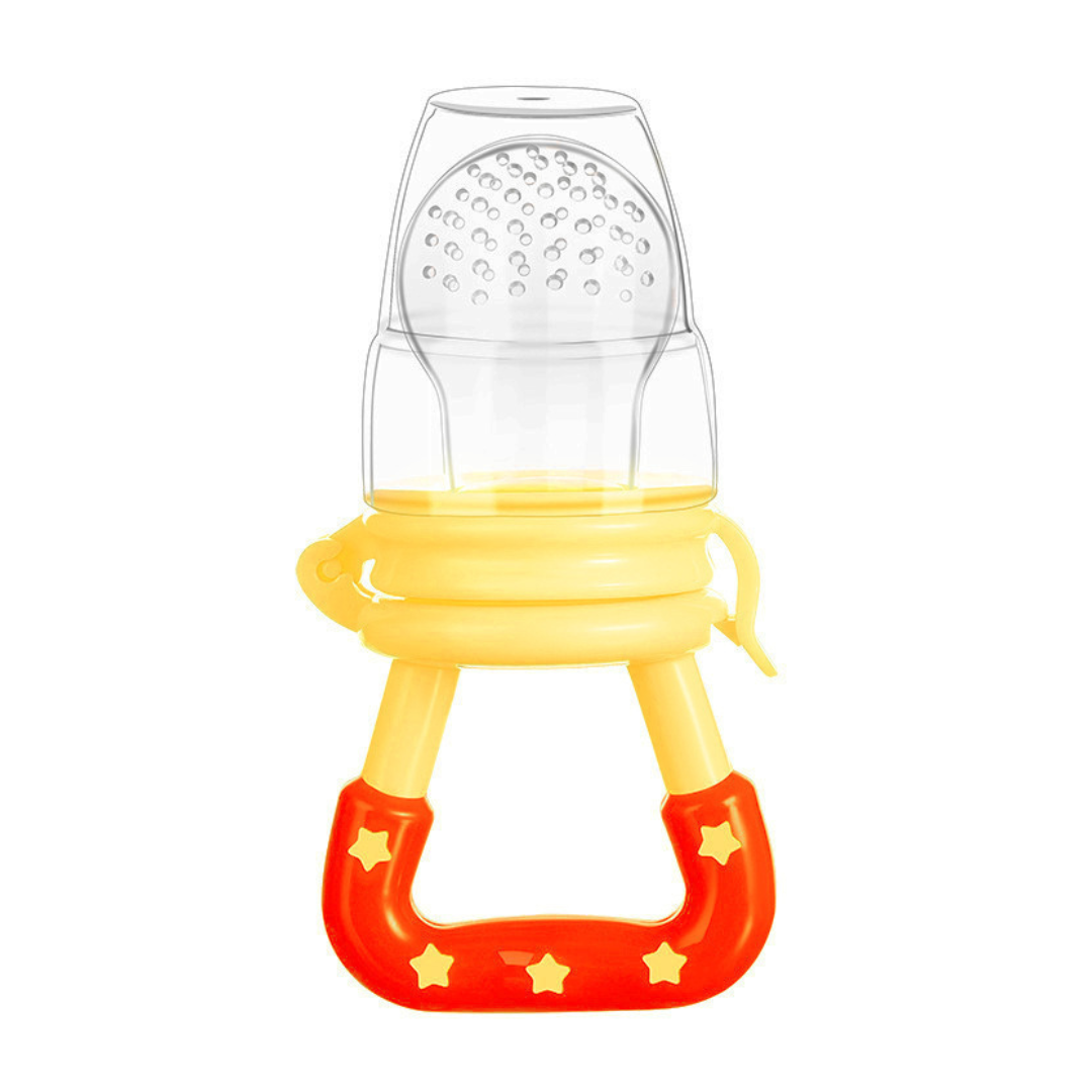 CHUPETE SUPER BABY SILICONA FRUTAS BEBÉS AMARILLO - 1