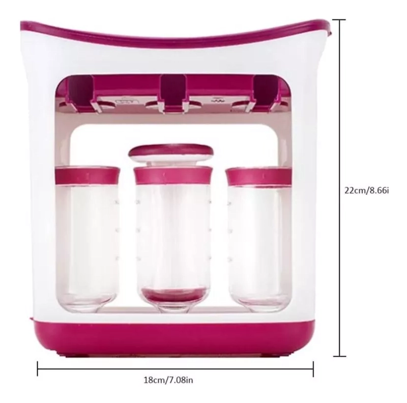 MAQUINA DISPENSADOR DE ALIMENTOS BEBE PAPILLA + 10 BOLSAS - 2
