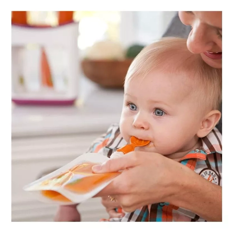 MAQUINA DISPENSADOR DE ALIMENTOS BEBE PAPILLA + 10 BOLSAS - 3