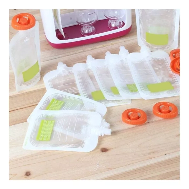 MAQUINA DISPENSADOR DE ALIMENTOS BEBE PAPILLA + 10 BOLSAS - 4