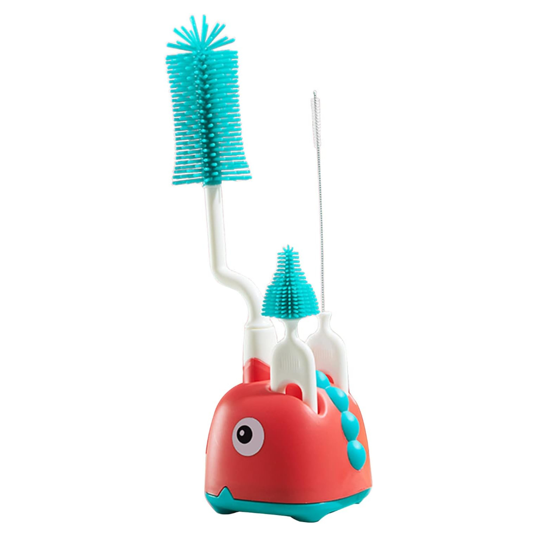 SET LIMPIEZA MAMADERAS DINO ROJO - 1