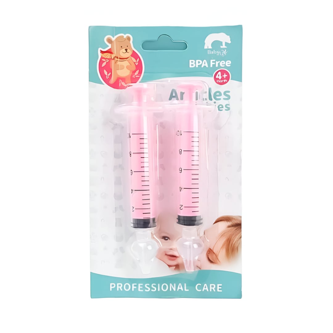 JERINGA LAVADO NASAL BEBE 2 UNIDADES ROSADO - 1