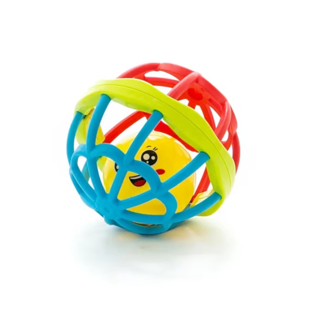 PELOTA SILICONA CASCABEL ROJO - 1