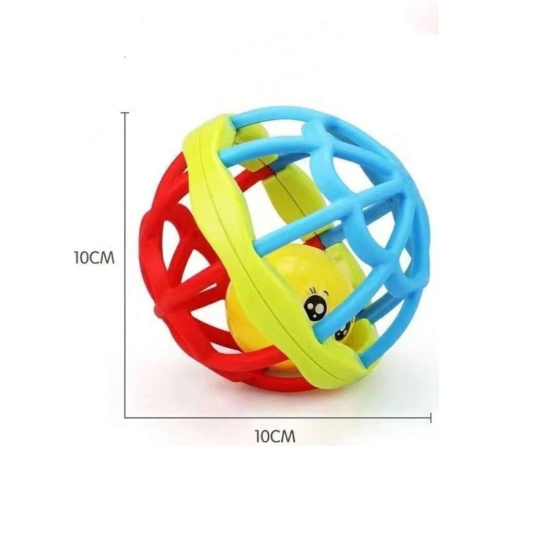 PELOTA SILICONA CASCABEL ROJO - 2