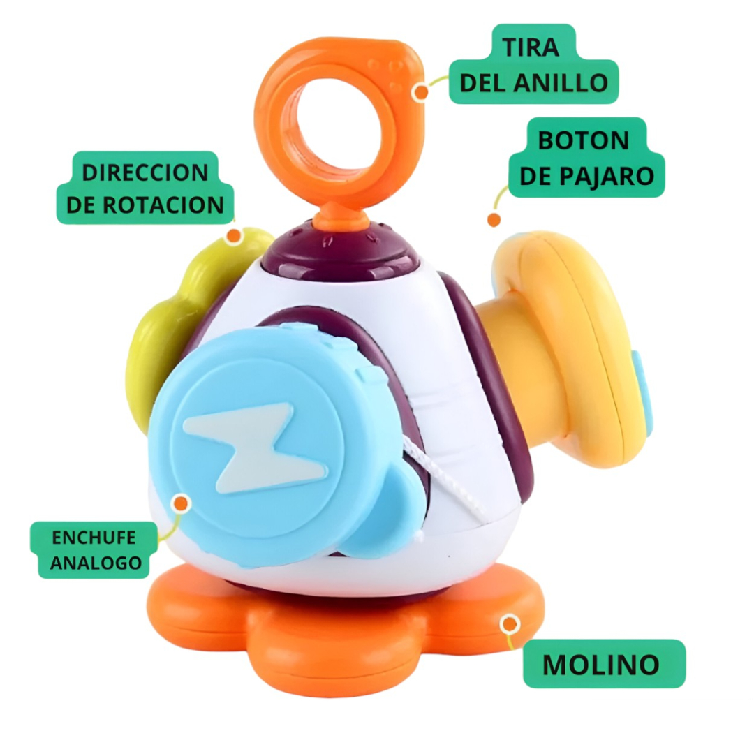 CUBO SENSORIAL BUSY PAJARITO BLANCO - 5