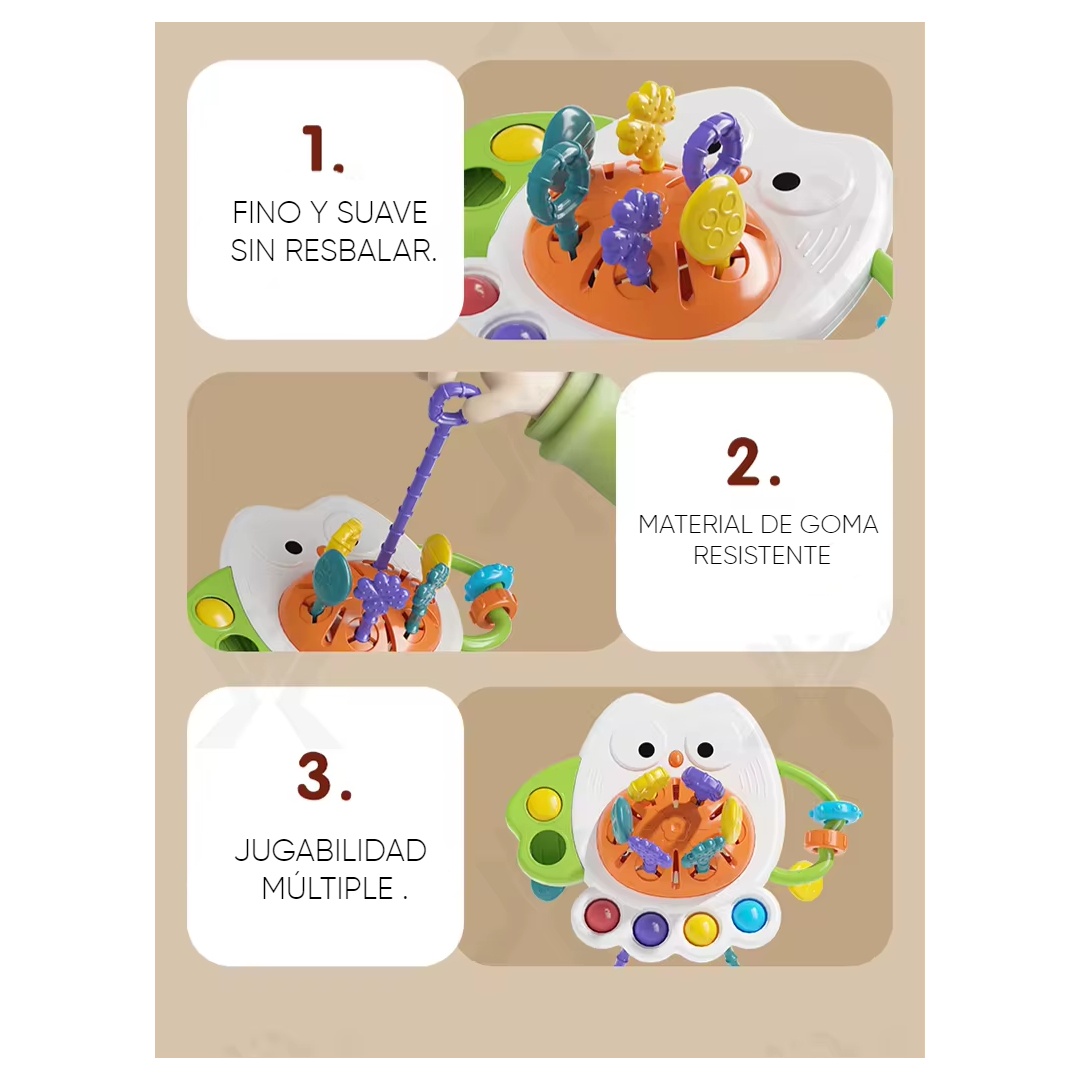 BÚHO BEBE MONTESSORI 4 EN 1 SENSORIAL CREMA - 7