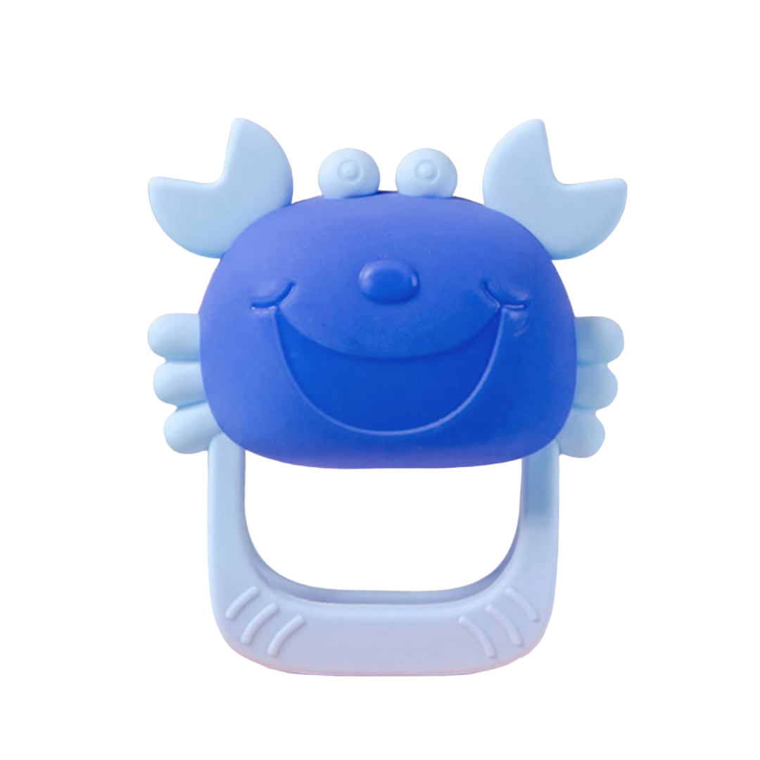 MORDEDOR BEBE GUANTE AGARRE CANGREJO AZUL - 1