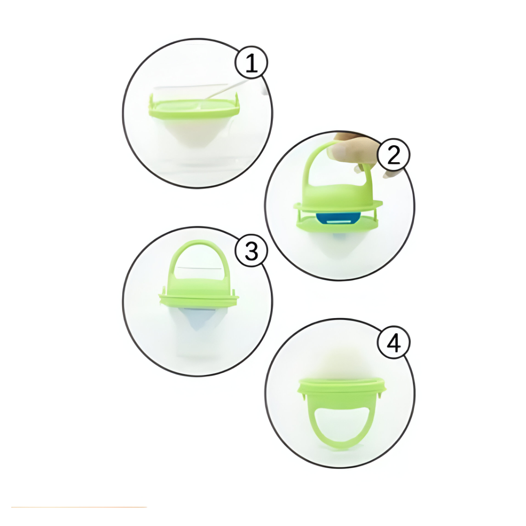 MOLDE PARA HELADO BEBE VERDE LECHE MATERNA O FRUTA - 4