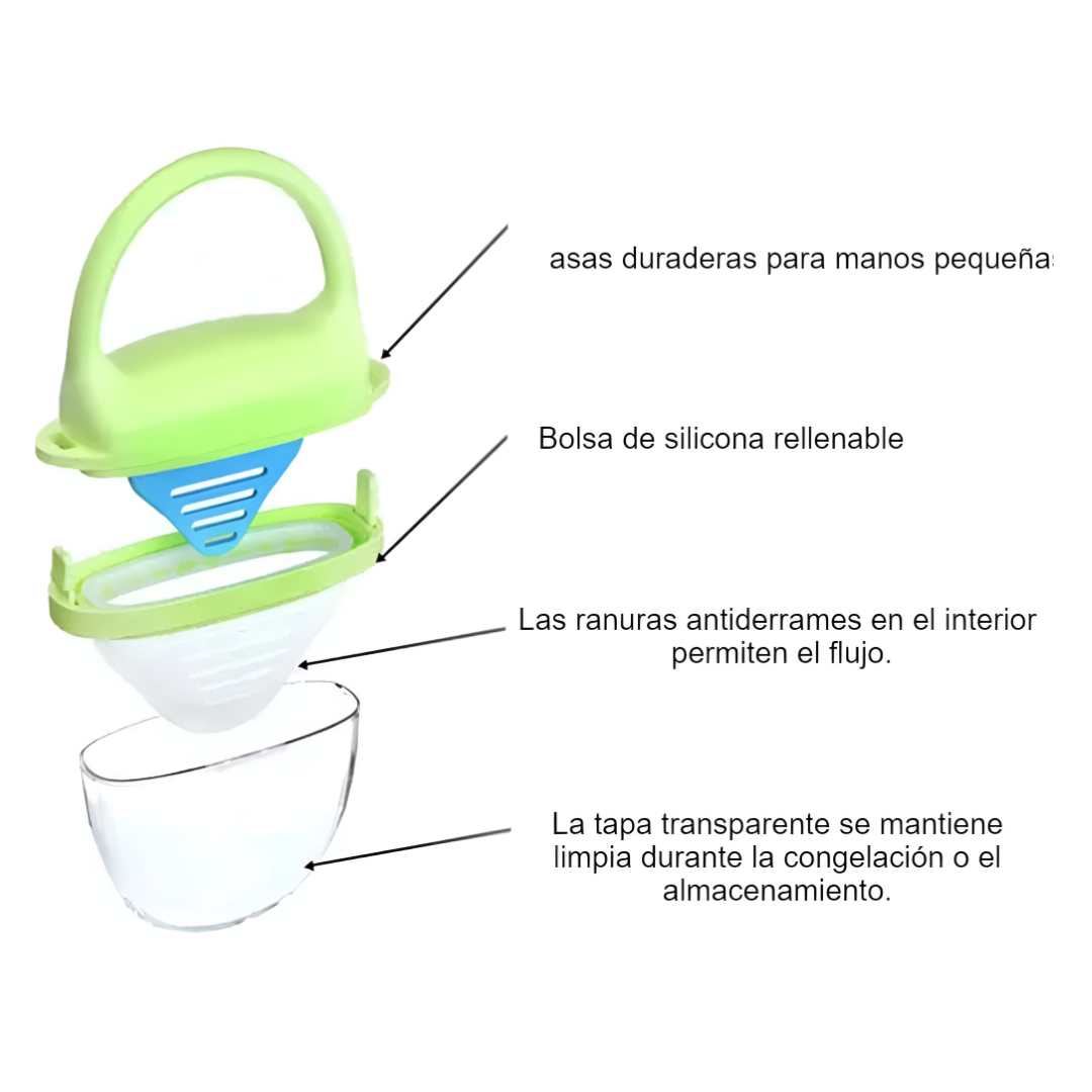 MOLDE PARA HELADO BEBE VERDE LECHE MATERNA O FRUTA - 5