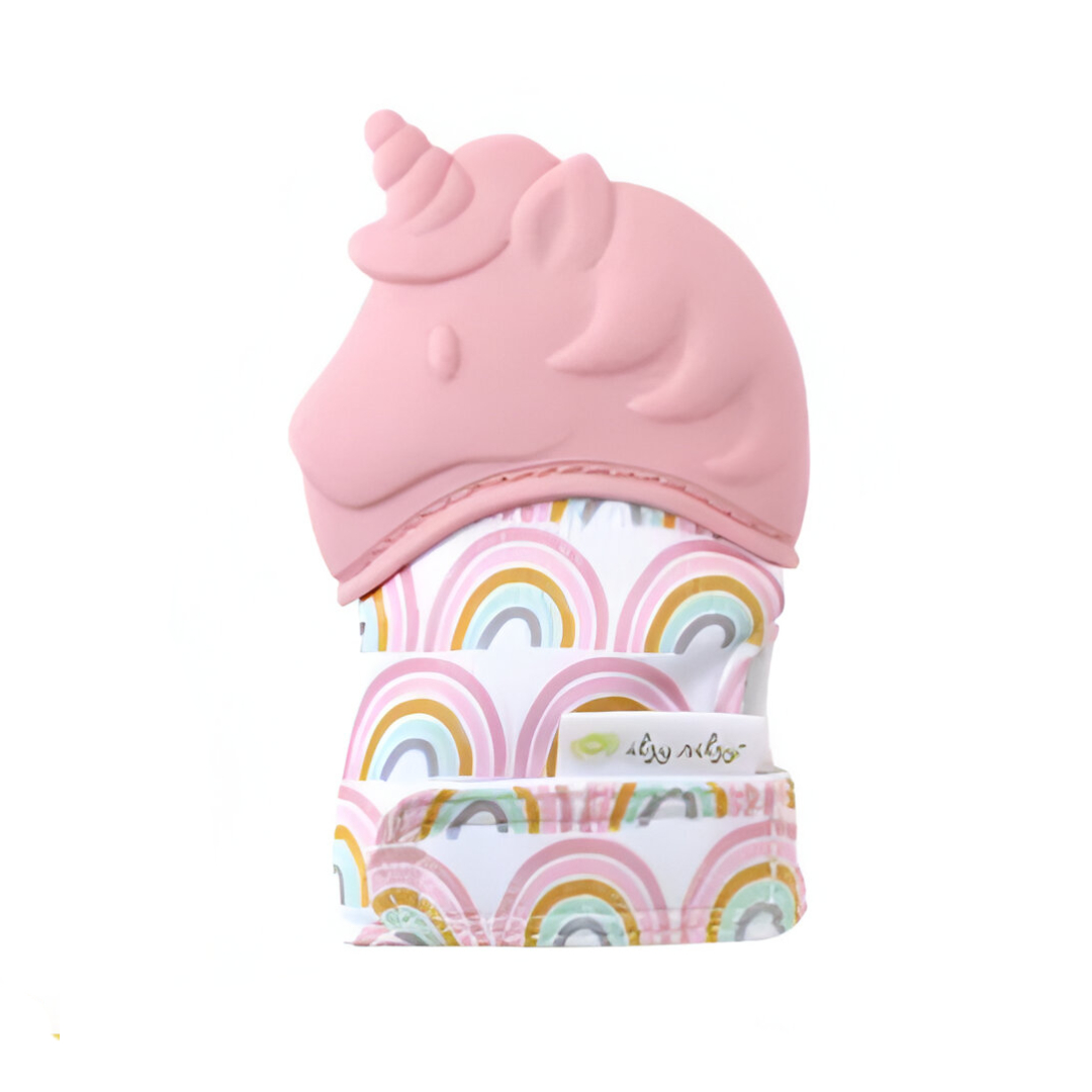 GUANTE BEBE MORDEDOR UNICORNIO ROSADO - 1