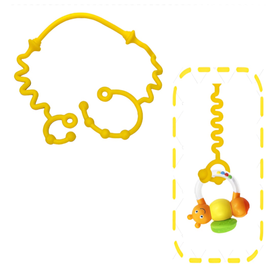 SUJETADOR DE SILICONA PARA JUGUETES AMARILLO - 1