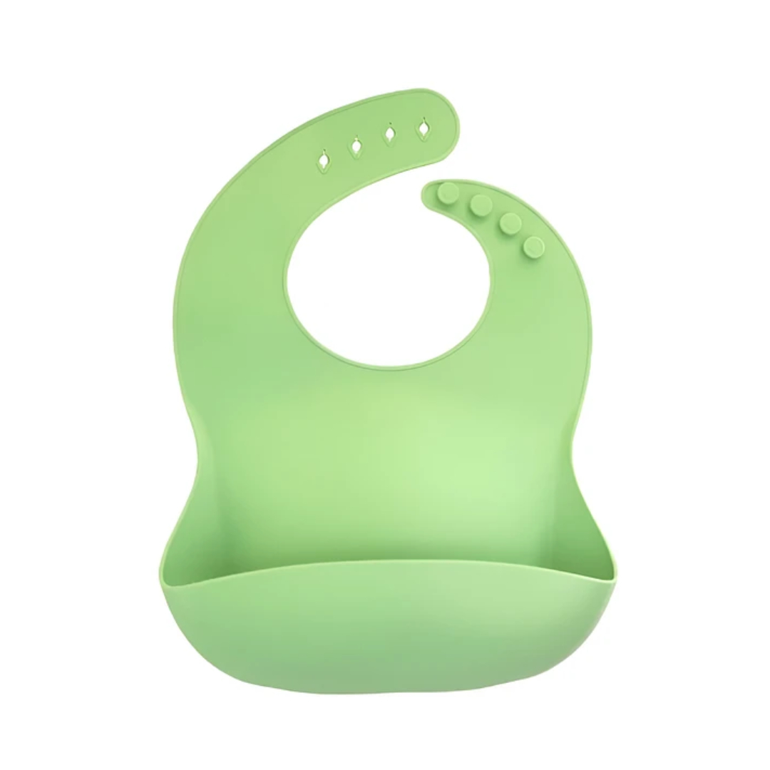 BABERO DE SILICONA RECOLECTOR VERDE CLARO - 1