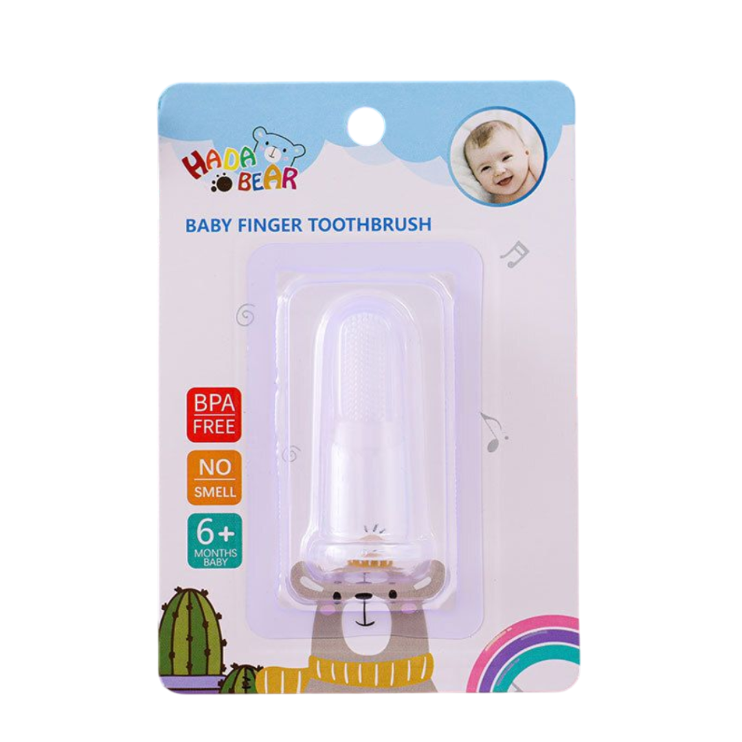 CEPILLO DEDAL PARA DIENTES BEBE BEBÉS TRANSPARENTE - 2