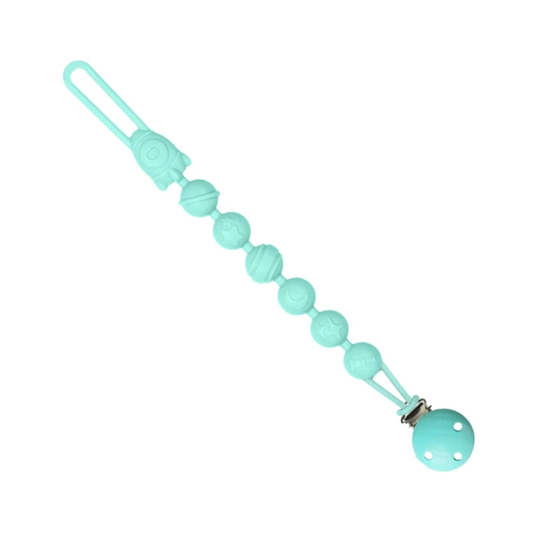 PORTACHUPETE BEBE SILICONA SIMPLE TURQUESA - 2
