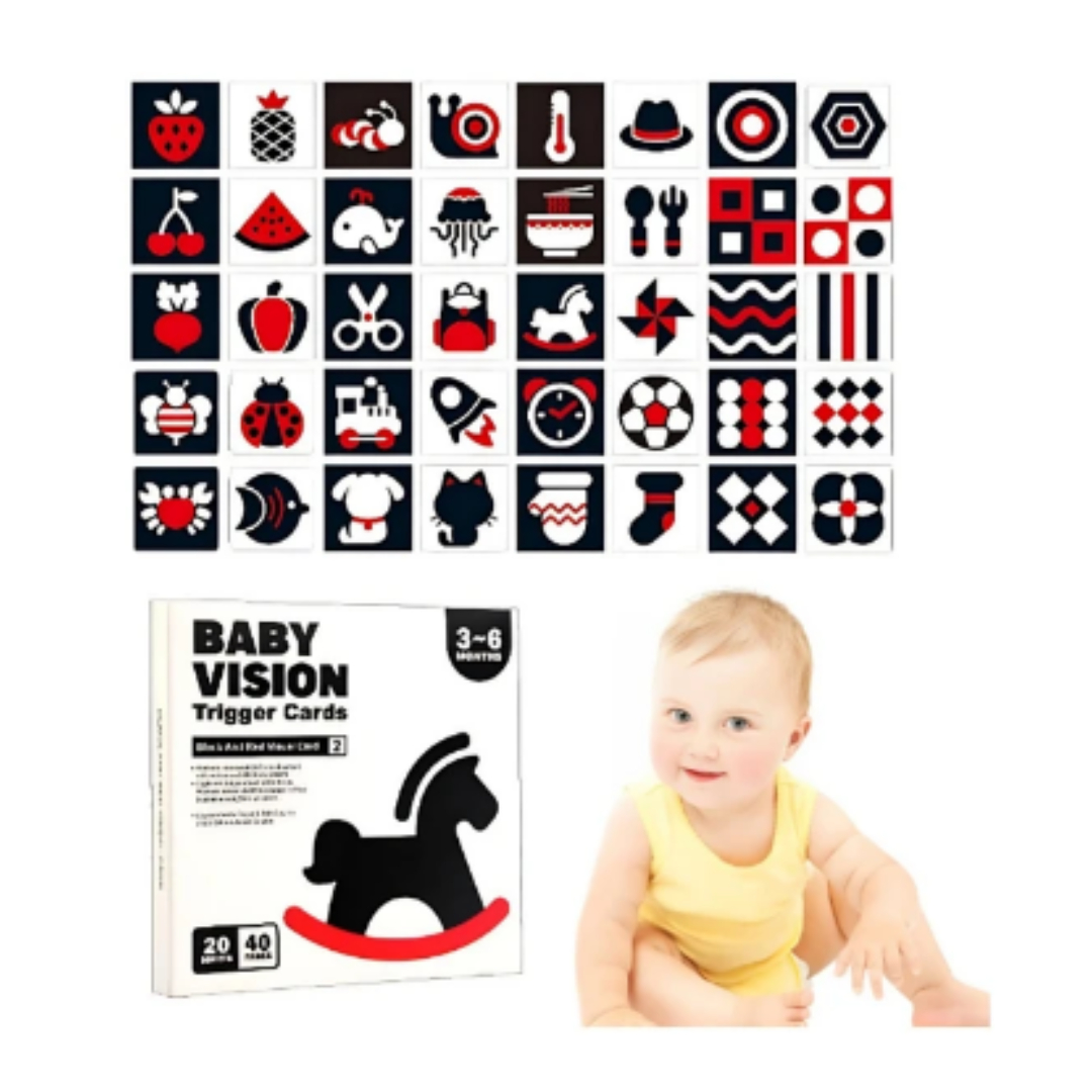 TARJETAS DE ESTIMULACIÓN ALTO CONTRASTE 3 A 6 MESES - 2