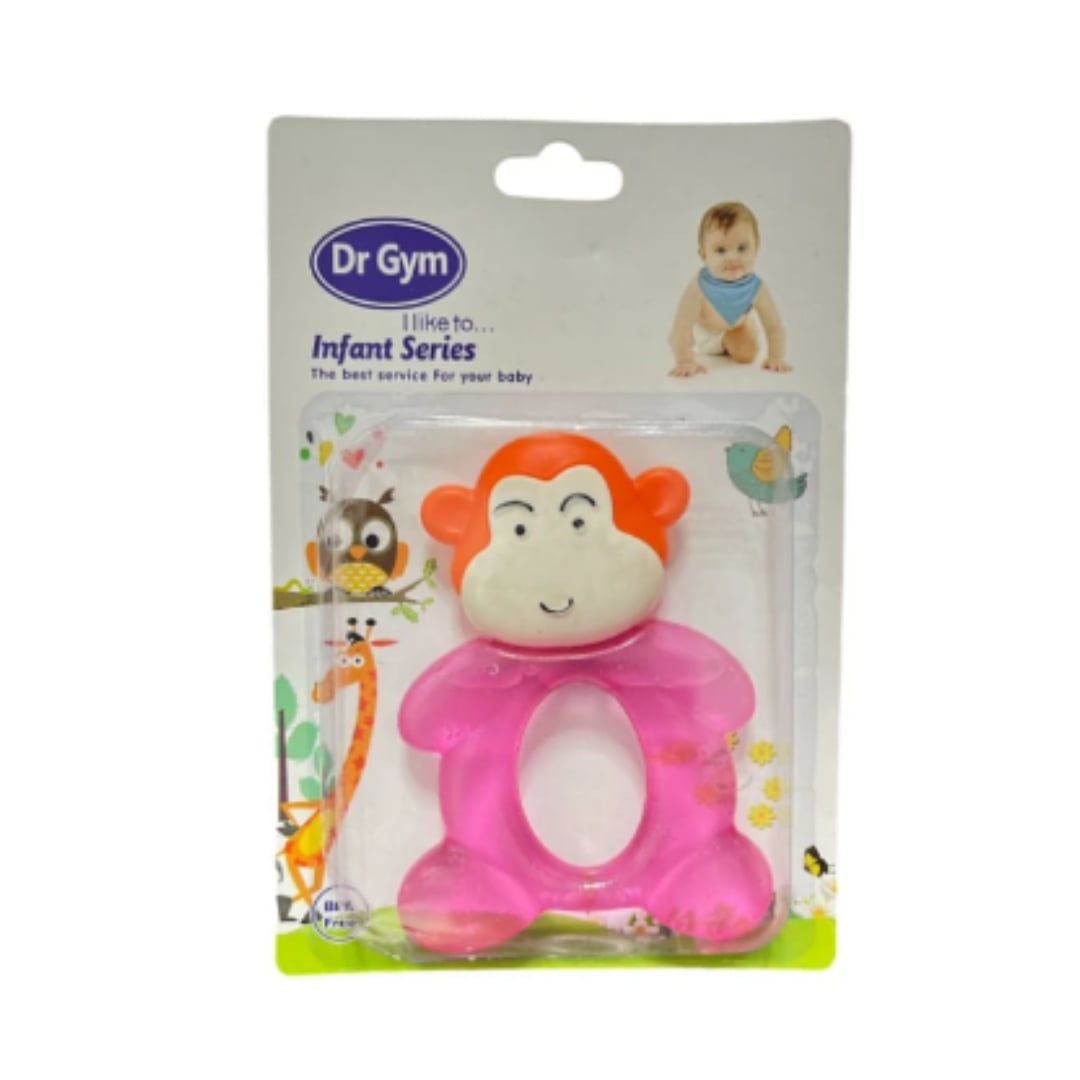 MORDEDOR BEBE REFRIGERABLE MONITO ROSA - 1