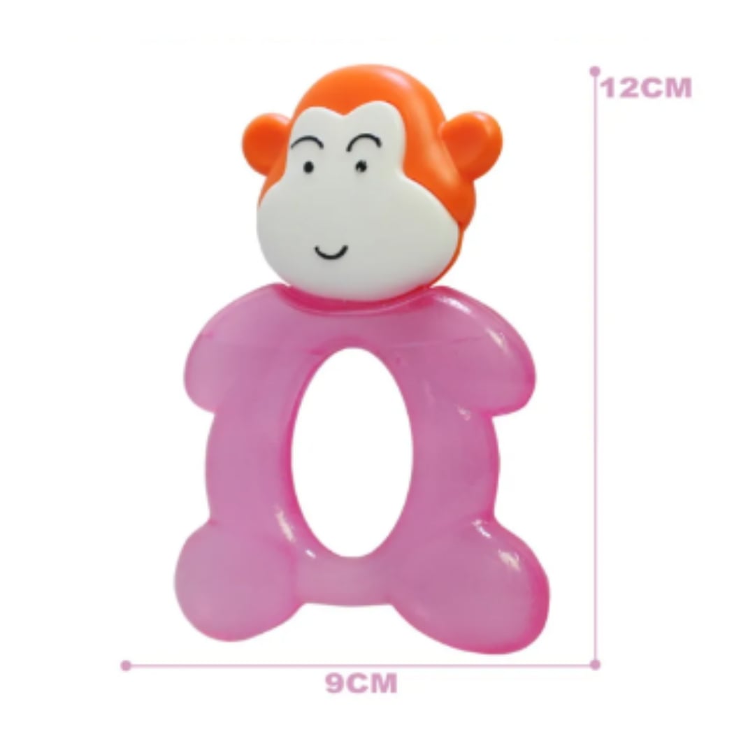 MORDEDOR BEBE REFRIGERABLE MONITO ROSA - 3