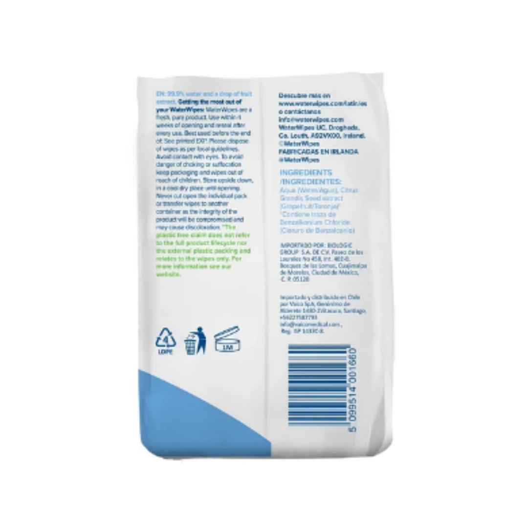SET WATERWIPES TOALLITAS HÚMEDAS WATER WIPES 3X60 UNS - 3