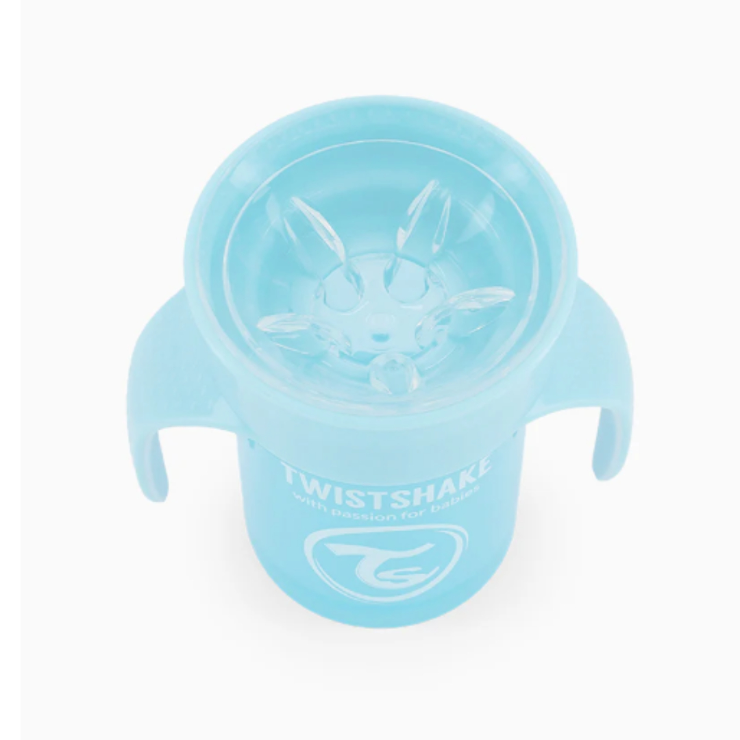VASO TWISTSHAKE 360 ANTI DERRAME 230 ML CELESTE - 2
