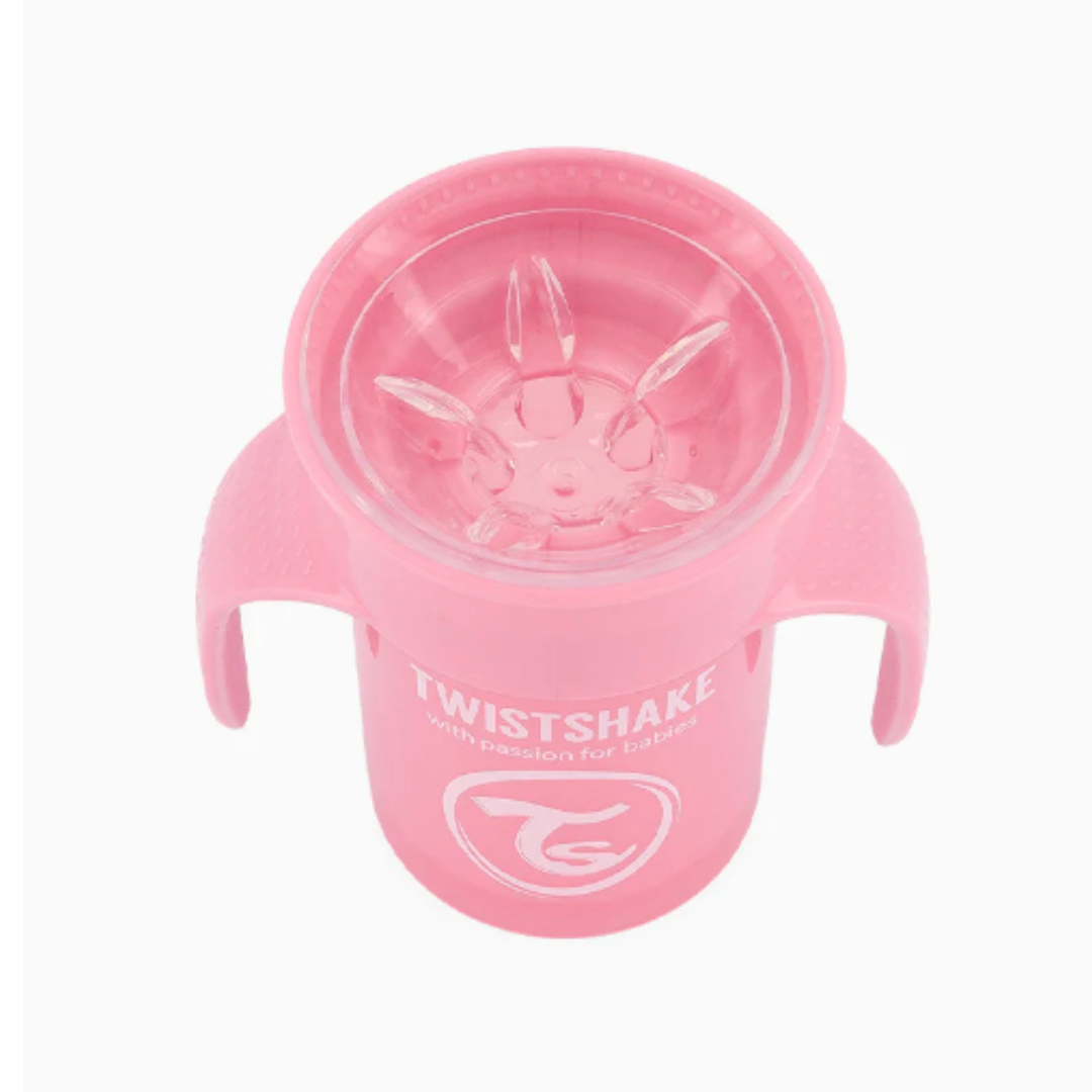 VASO TWISTSHAKE 360 ANTI DERRAME 230 ML ROSADO - 2