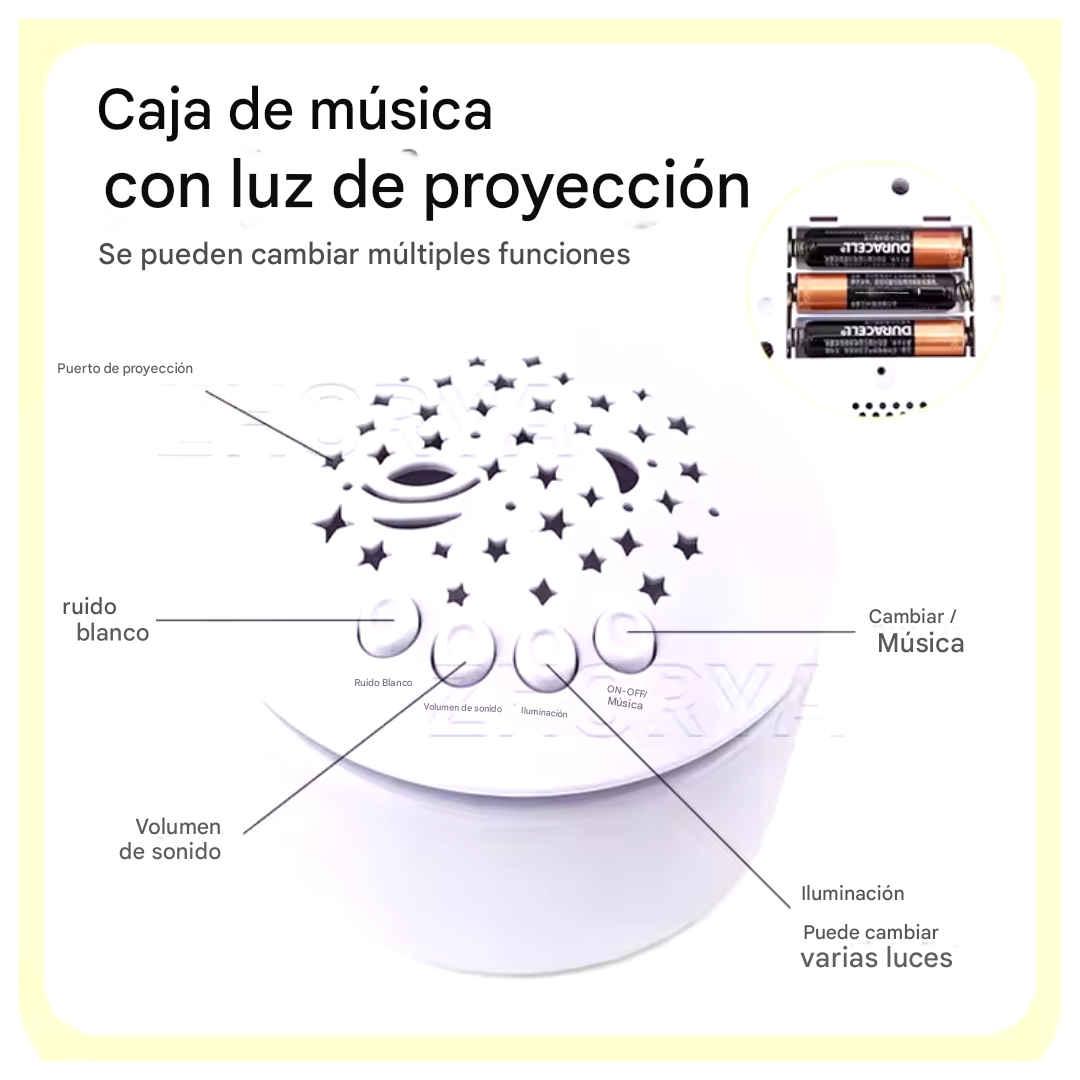 PELUCHE BABY DOLLS JIRAFA PROYECTOR ESPANTA CUCO MUSICAL - 2