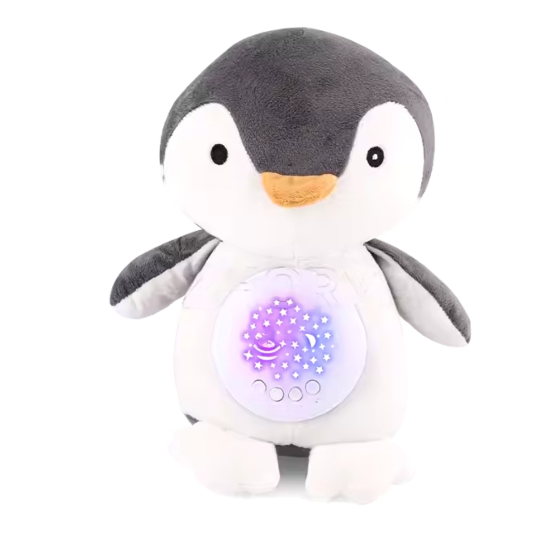 PELUCHE BABY DOLLS PINGÜINO PROYECTOR ESPANTA CUCO MUSICAL - 1